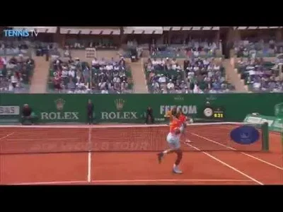 Amazing point from Nadal against Djokovic in Monte-Carlo