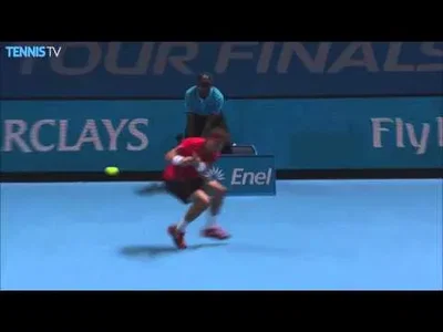 Great rally between Ferrer and Wawrinka in London