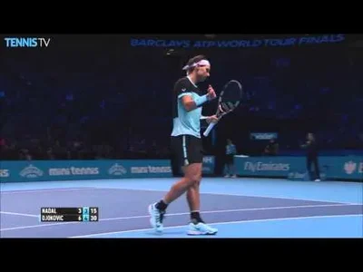 Volley Hot Shot from Djokovic against Nadal in London
