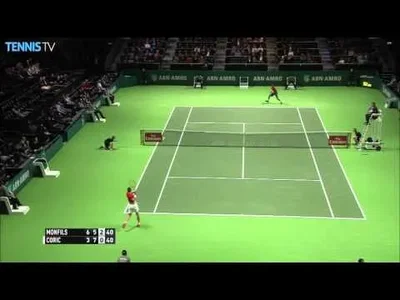Huge rally between Coric and Monfils in Rotterdam !