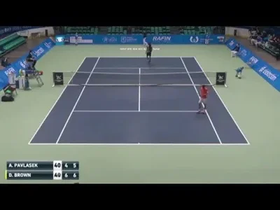 Brown magik again at the net against Pavlasek in Wroclaw