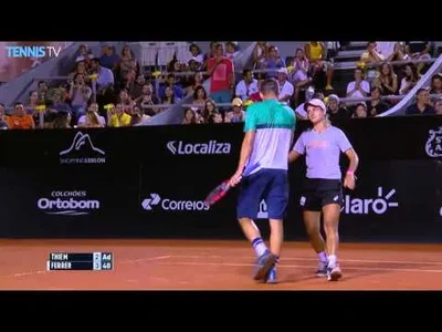 Wonderful touch from Thiem against Ferrer in Rio !
