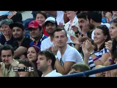 What an angle from Lopez on this backhand smash in Dubai !