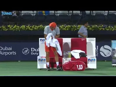 Djokovic's withdrawal against Lopez in Dubai.