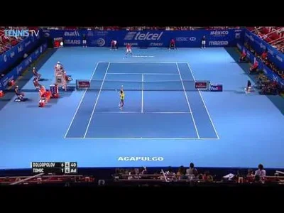 Endless rally between Tomic and Dolgopolov in Acapulco