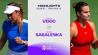Highlights Donna Vekic vs. Aryna Sabalenka | Dubai 2024 tour 2