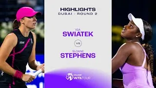 Faits saillants Iga Swiatek vs. Sloane Stephens | Dubai 2024 tour 2