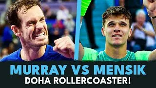 Andy Murray vs Jakub Mensik ROLLERCOASTER | Doha 2024 highlights en fr-fr même s'il est identique