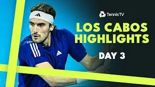 Temps forts Tsitsipas affronte Vukic; De Minaur & Zverev en action | 2024 Los Cabos
