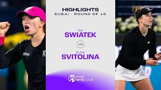Faits saillants Iga Swiatek vs. Elina Svitolina | Tour de 16 de Dubaï 2024