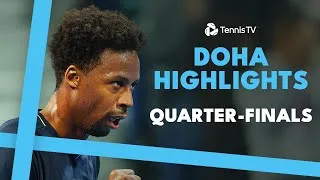 Rublev vs Mensik, Monfils vs Humbert, Bublik, Khachanov en vedette. Highlights des quarts de finale à Doha.