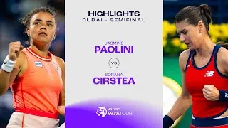 Jasmine Paolini vs Sorana Cirstea, les faits marquants de la première demi-finale à Dubaï
