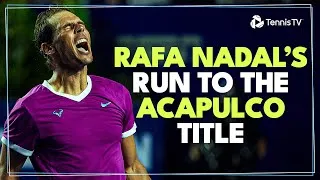 Quand Rafael Nadal a gagné Acapulco sans perdre un set en 2022 !