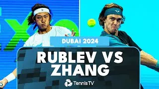 Les meilleurs moments du match Rublev - Zhang au premier tour de Dubaï