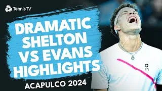 Les meilleurs moments du match spectaculaire entre Shelton et Evans à Acapulco