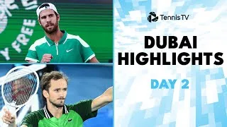 Medvedev revient sur le circuit ATP, Monfils affronte à nouveau Humbert, Khachanov, Mensik et Davidovich Fokina sont à l'honneur. Les faits marquants de la deuxième journée à Dubaï