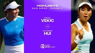 Les meilleurs moments de Vekic contre Hui au premier tour du WTA 500 de San Diego
