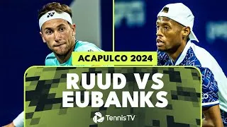 Ruud bat Eubanks au premier tour de l'ATP 500 d'Acapulco. Voici les temps forts du match.