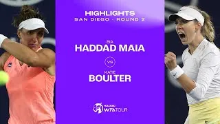 Les meilleurs moments de Haddad Maia vs Boulter au deuxième tour de la WTA 500 à San Diego