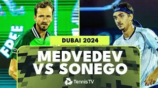 Les meilleurs moments du match Medvedev - Sonego au deuxième tour de Dubaï