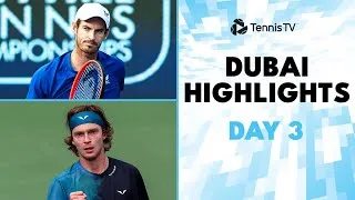 Medvedev vs Sonego, Murray vs Humbert, Rublev, Khachanov et plus encore. Les meilleurs moments de la troisième journée à Dubaï.