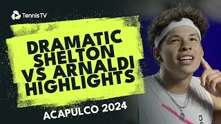 Les meilleurs moments du match spectaculaire entre Shelton et Arnaldi à Acapulco