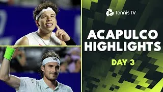 Shelton affronte Arnaldi, Tsitsipas, Rune, Ruud, De Minaur et bien d'autres encore. Les meilleurs moments de la troisième journée à Acapulco.
