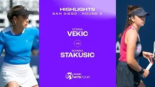 Les meilleurs moments du deuxième tour de Vekic vs Stakusic à San Diego