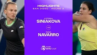 Les meilleurs moments du match Siniakova vs Navarro au deuxième tour à San Diego