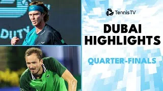 Medvedev contre Davidovich Fokina ; Hurkacz contre Humbert, Rublev, Bublik et plus encore. Les meilleurs moments des quarts de finale à Dubaï