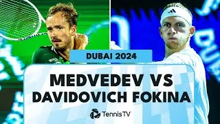 Les meilleurs moments du quart de finale Daniil Medvedev - Alejandro Davidovich Fokina à Dubaï