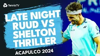 Les meilleurs moments du match Ruud - Shelton en quarts de finale à Acapulco