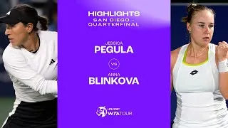 Extraits du quart de finale Pegula - Blinkova à San Diego