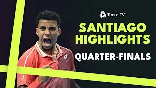 Regardez les meilleurs moments des quarts de finale sur la terre battue de Santiago, avec Jarry, Moutet, Fils, Baez et d'autres en action.