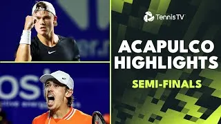 De Minaur affronte Draper, Rune joue Ruud. Regardez les moments forts des demi-finales à Acapulco
