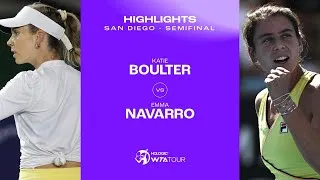 Meilleurs moments de la demi-finale entre Boulter et Navarro à San Diego