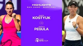 Meilleurs moments de la demi-finale entre Kostyuk et Pegula à San Diego