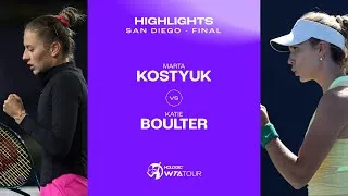 Les meilleurs moments du match Kostyuk vs Boulter à la finale de San Diego