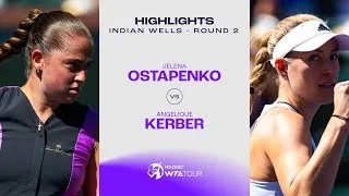 Les meilleurs moments de la rencontre Ostapenko vs Kerber au deuxième tour de l'Indian Wells