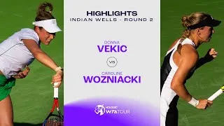 Les meilleurs moments de Vekic vs Wozniacki au deuxième tour d'Indian Wells