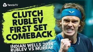 Dramatique fin de première manche entre Rublev et Murray au deuxième tour d'Indian Wells