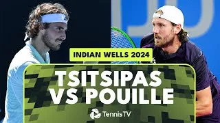 Les meilleurs moments de Tsitsipas vs Lucas Pouille au deuxième tour d'Indian Wells