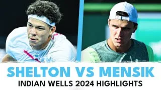 Les meilleurs moments du match Shelton vs Mensik au deuxième tour d'Indian Wells