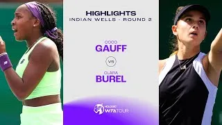 Les meilleurs moments de Gauff vs Burel au deuxième tour d'Indian Wells