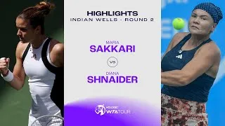 Les meilleurs moments de Sakkari vs Shnaider au deuxième tour d'Indian Wells