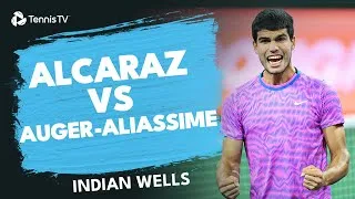 les moments forts de la rencontre entre Alcaraz et Auger-Aliassime au troisième tour d'Indian Wells