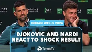 Les conférences de presse de Luca Nardi et Novak Djokovic réagissent à la folle surprise d'Indian Wells