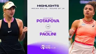 Les meilleurs moments de Potapova vs Paolini au quatrième tour d'Indian Wells