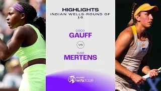 Les meilleurs moments de la performance parfaite de Gauff contre Mertens au quatrième tour d'Indian Wells