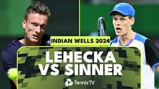 Meilleurs moments de la 16e victoire consécutive de Sinner contre Lehecka en quarts de finale d'Indian Wells.
